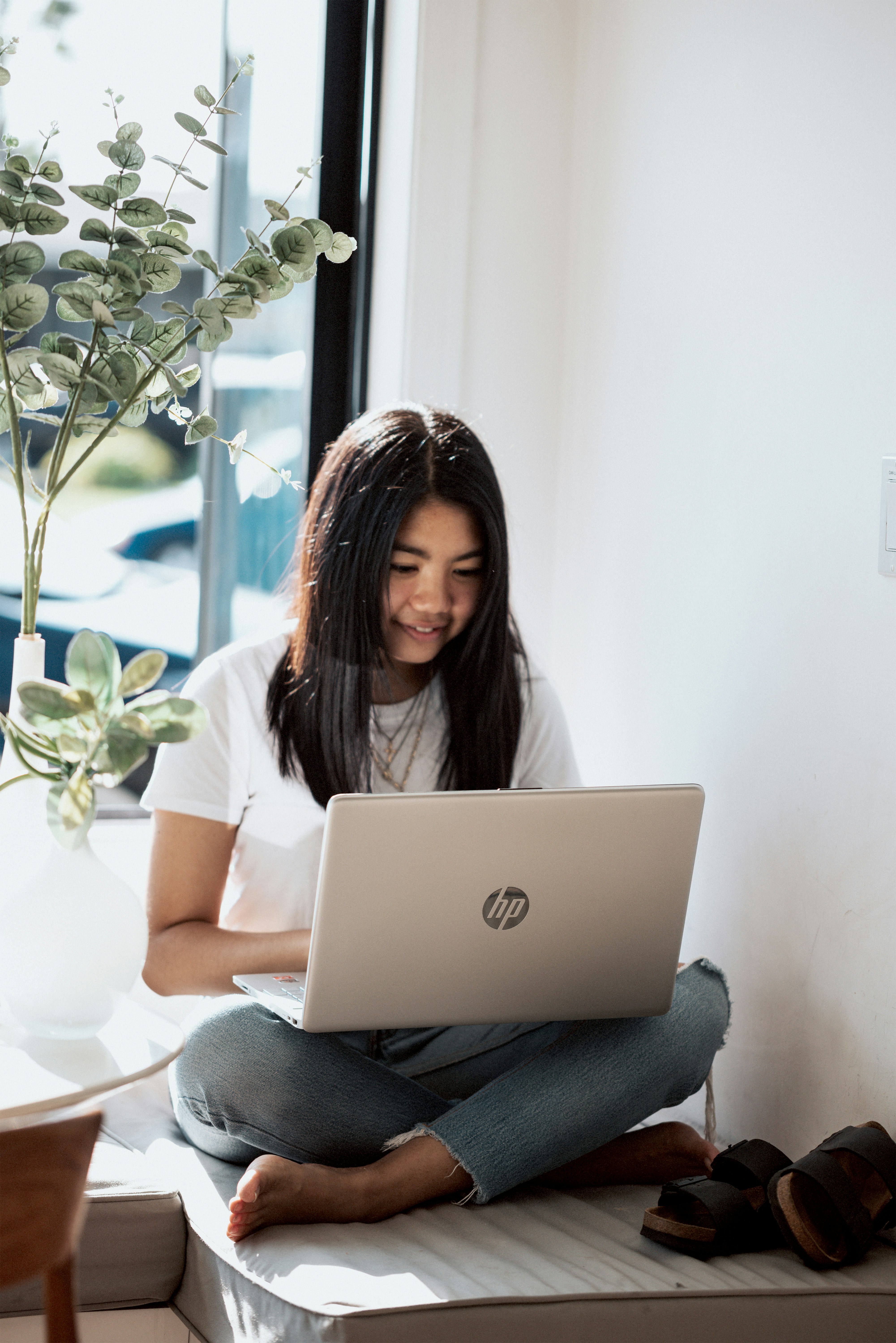 Person using laptop